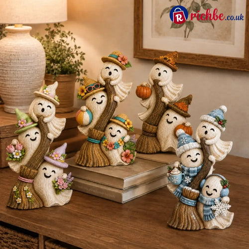 🌸Seasonal Ghost Broom Decor - 2