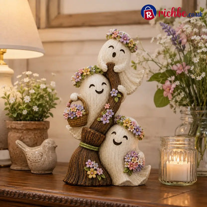 🌸Seasonal Ghost Broom Decor - 🌸Spring-Blooming Ghost - 2