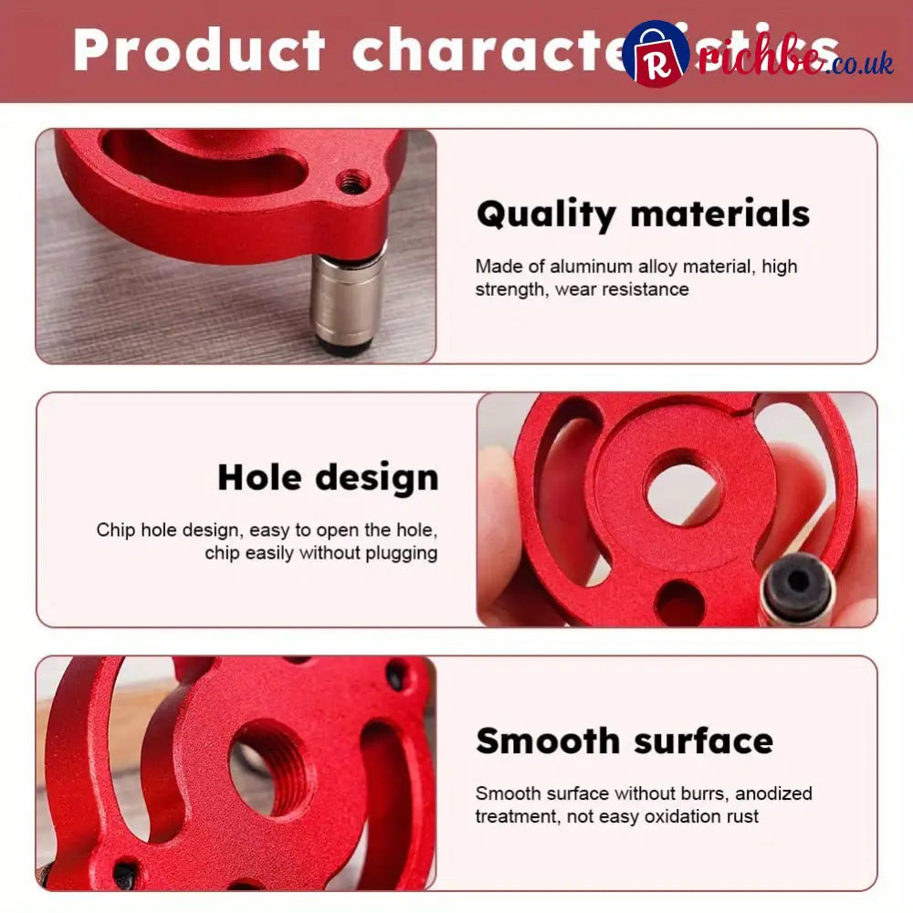 Self-Centering Doweling Jig,, with free 8 Interchangeable Bushings