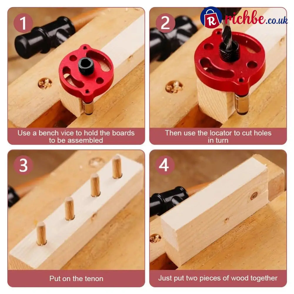 Self-Centering Doweling Jig,, with free 8 Interchangeable Bushings
