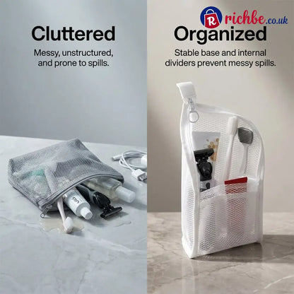 Self-Standing Toiletry & Cosmetic Storage Bag