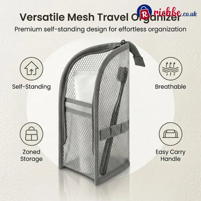Self-Standing Toiletry & Cosmetic Storage Bag