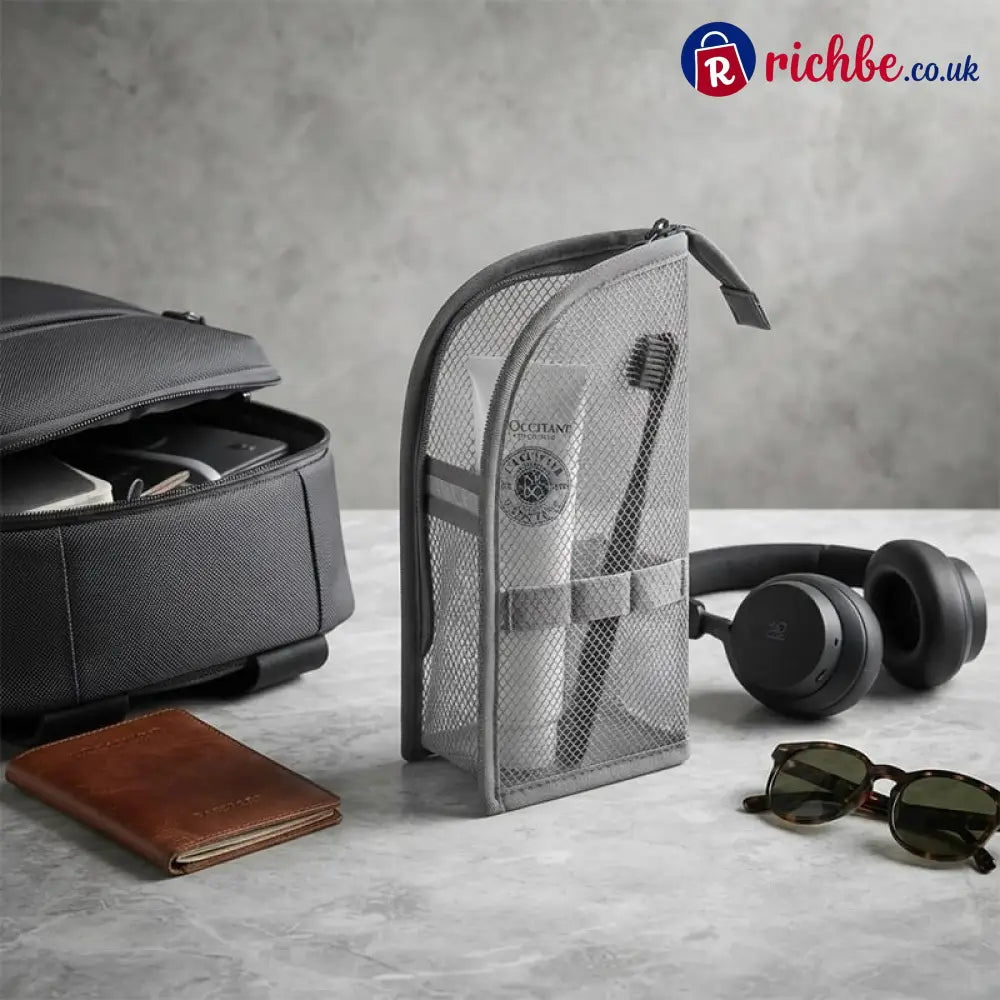 Self-Standing Toiletry & Cosmetic Storage Bag