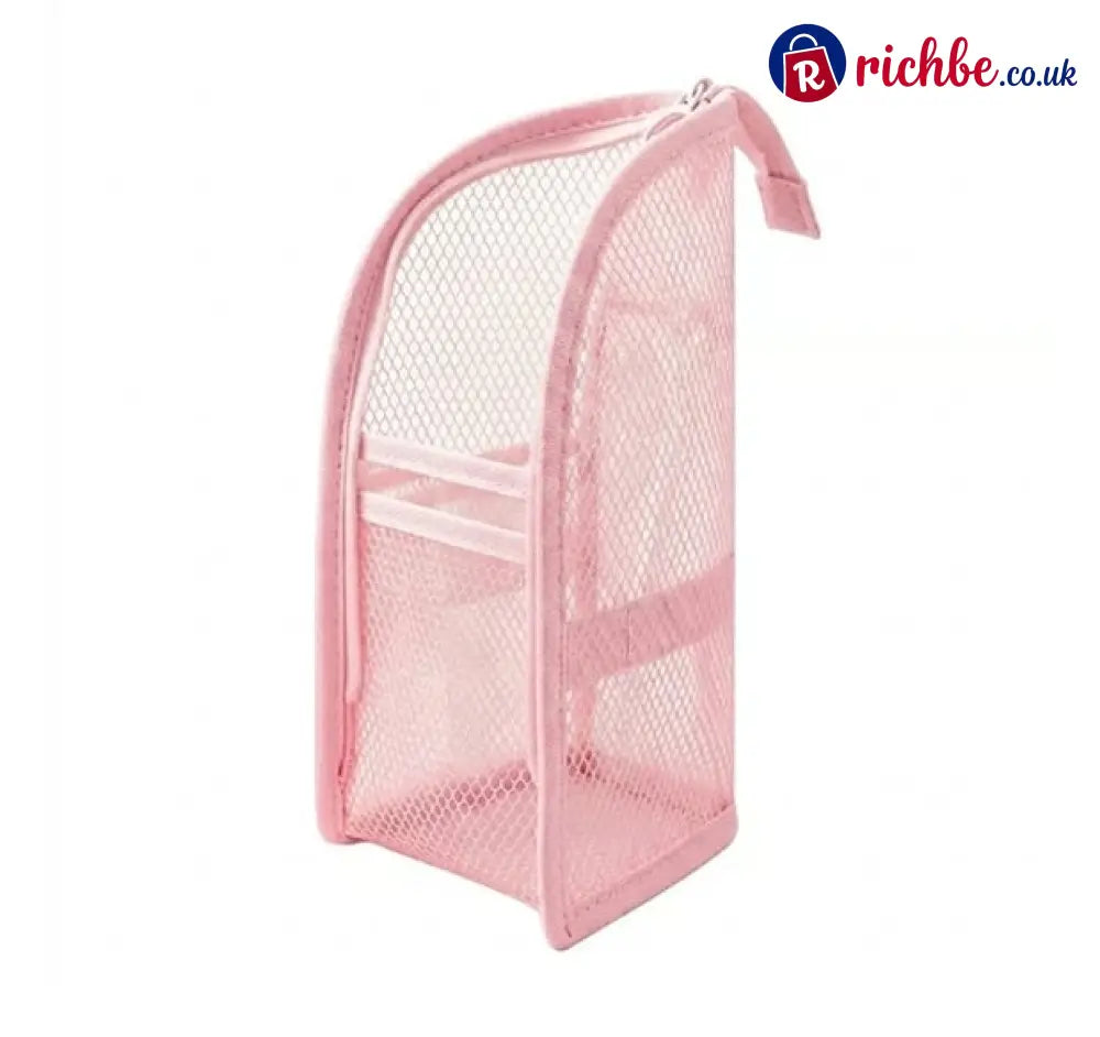 Self-Standing Toiletry & Cosmetic Storage Bag - Pink