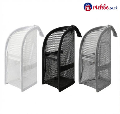 Self-Standing Toiletry & Cosmetic Storage Bag - White + Grey + Black (Save 20%