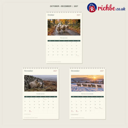 🔥Sheep With Places to Be - 2027 A4 Wall Calendar