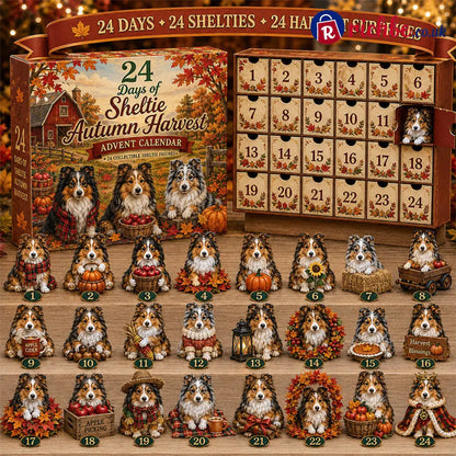 🎄 Shetland Sheepdog Advent Calendar 2026 - 🍂 Autumn Harvest