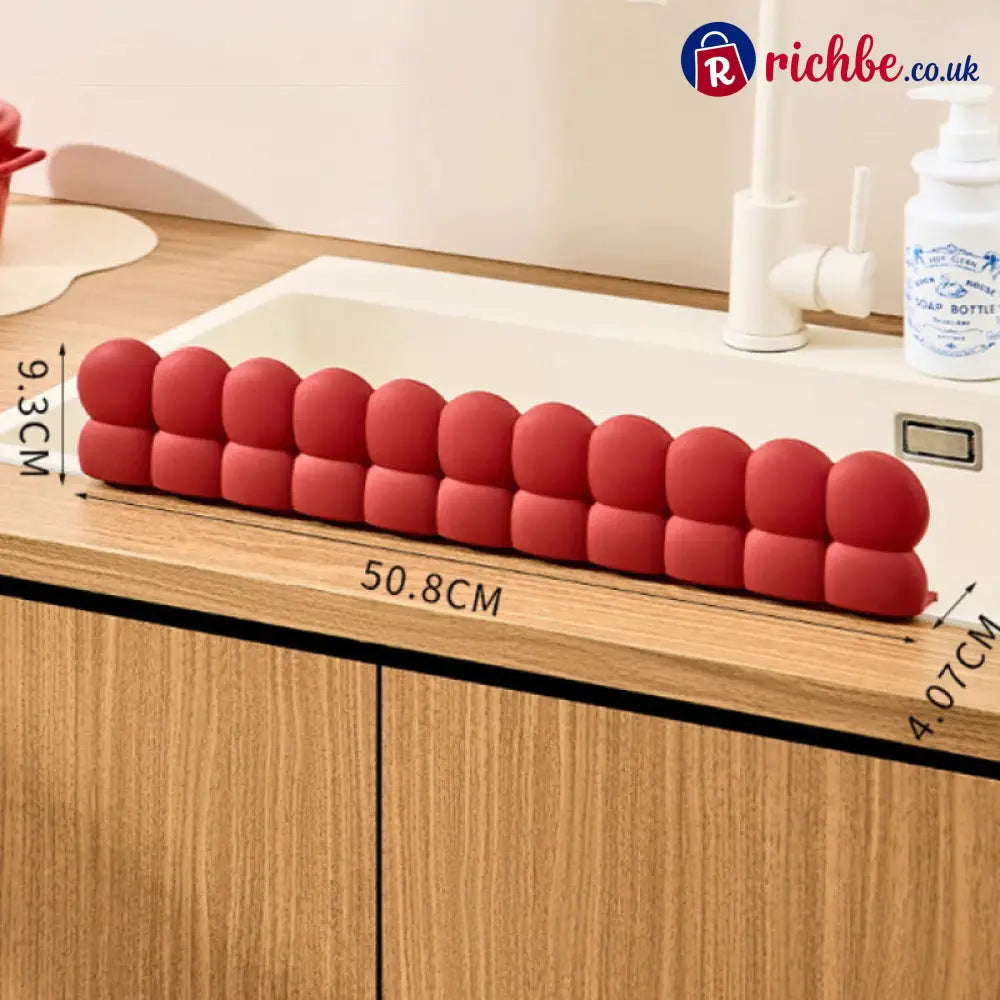 Silicone Sink Splash Guard with Suction Cups🫧🧽 - Red / BUY 1 - Houseware & Kitchen