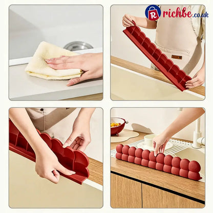 Silicone Sink Splash Guard with Suction Cups🫧🧽 - Red & White / BUY 1 - Houseware & Kitchen