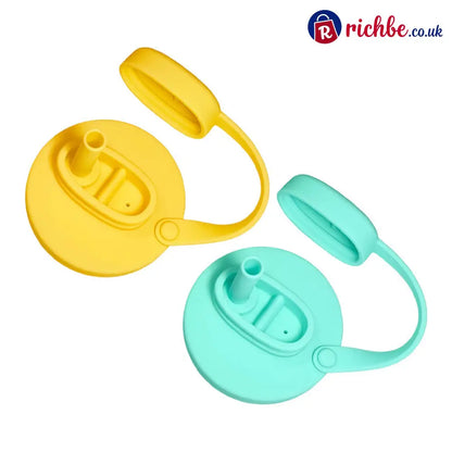 Silicone Soda Can Lid Cover - Cyan+ Yellow - Hot Sale