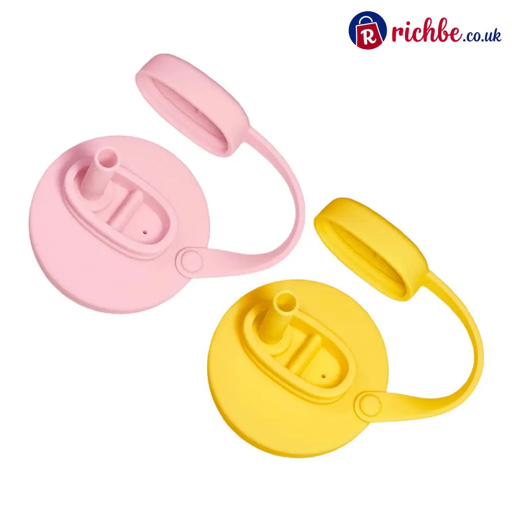 Silicone Soda Can Lid Cover - Pink + Yellow - Hot Sale