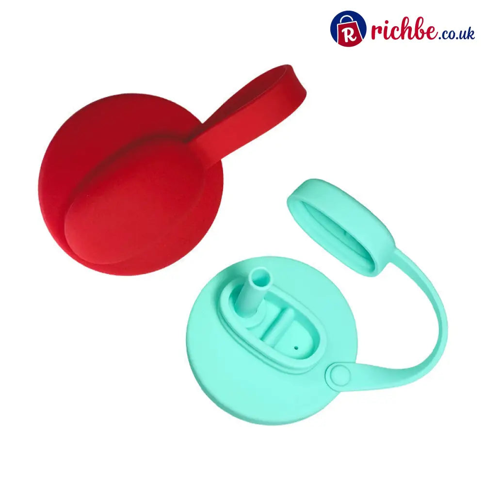 Silicone Soda Can Lid Cover - Red + Cyan - Hot Sale