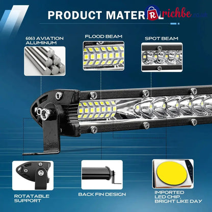 Single Row Ultra-Slim Spot Flood LED Light Bar