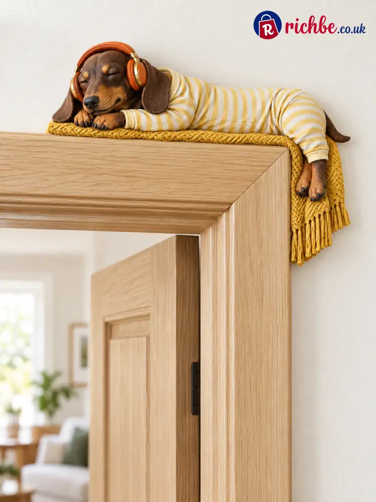 🐶Sleeping Dachshund Door Topper