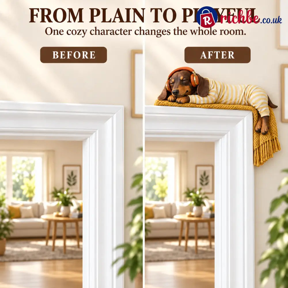 🐶Sleeping Dachshund Door Topper