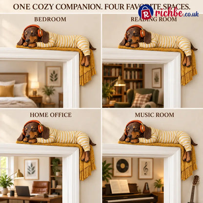 🐶Sleeping Dachshund Door Topper