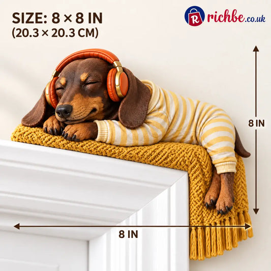 🐶Sleeping Dachshund Door Topper