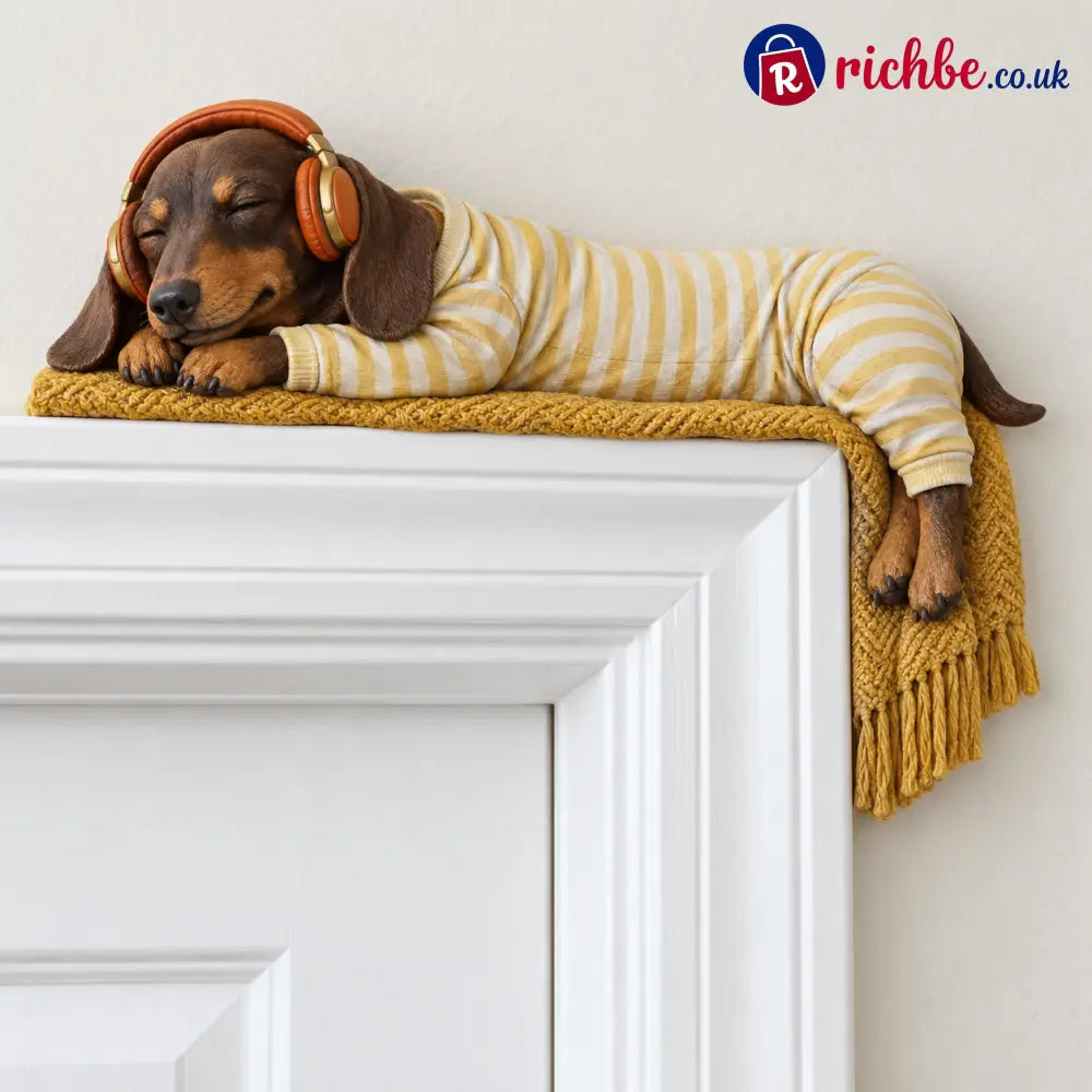 🐶Sleeping Dachshund Door Topper