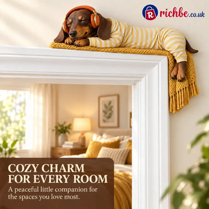 🐶Sleeping Dachshund Door Topper