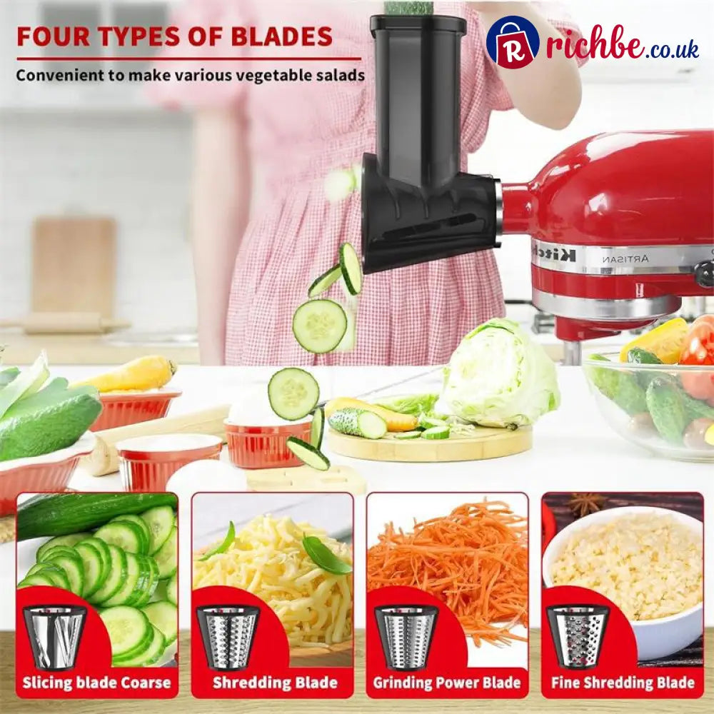 🔥Slicer Shredder Attachment for Kitchen Stand Mixer - Black / Buy 1