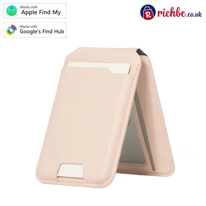 🔥Smart MagSafe Wallet Made of Genuine Nappa Leathe - Pink - Clothing & Accessories