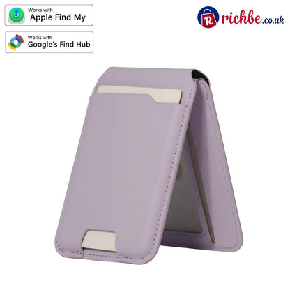 🔥Smart MagSafe Wallet Made of Genuine Nappa Leathe - Purple - Clothing & Accessories