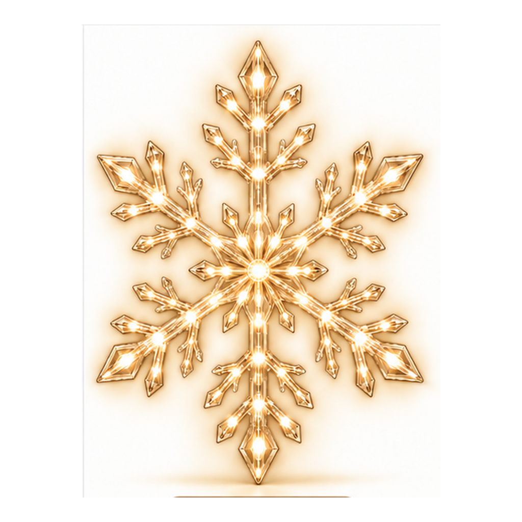 ❄️ 12-Piece LED Snowflake Wall Light Set – Remote-Controlled Christmas Winter Decor