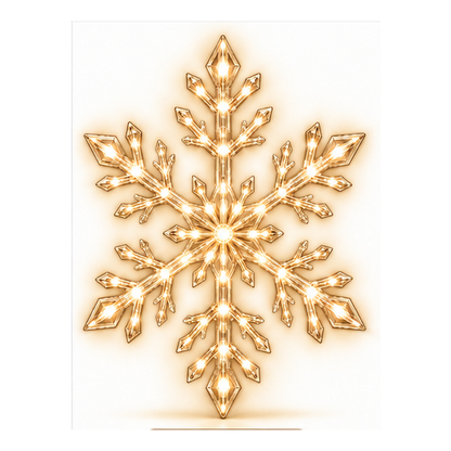 ❄️ 12-Piece LED Snowflake Wall Light Set – Remote-Controlled Christmas Winter Decor