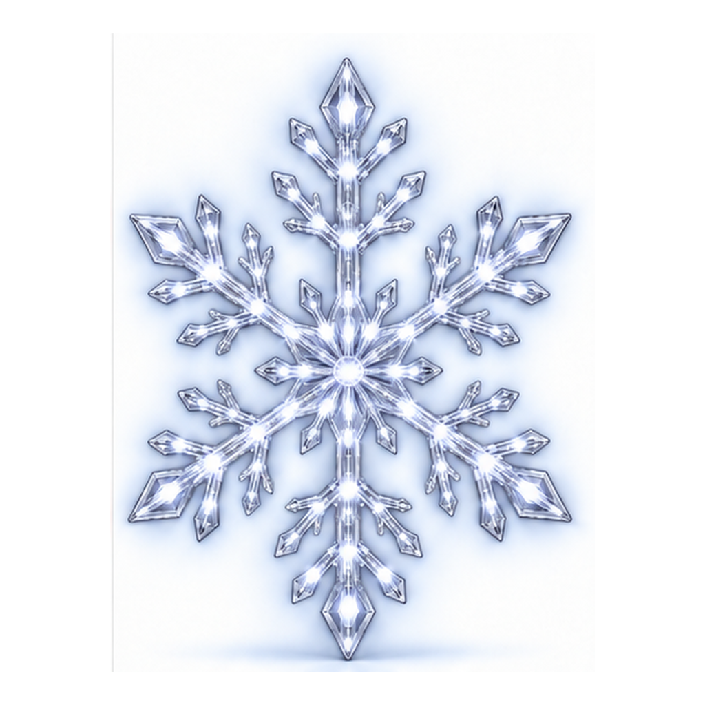 ❄️ 12-Piece LED Snowflake Wall Light Set – Remote-Controlled Christmas Winter Decor