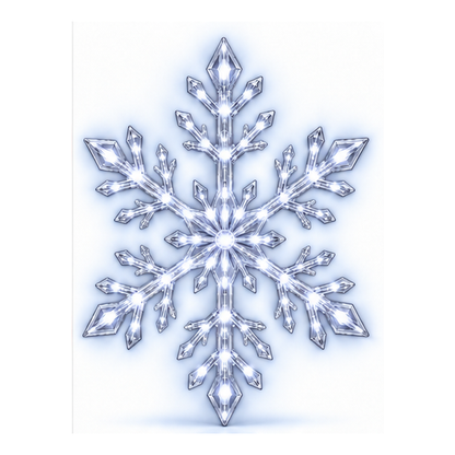 ❄️ 12-Piece LED Snowflake Wall Light Set – Remote-Controlled Christmas Winter Decor