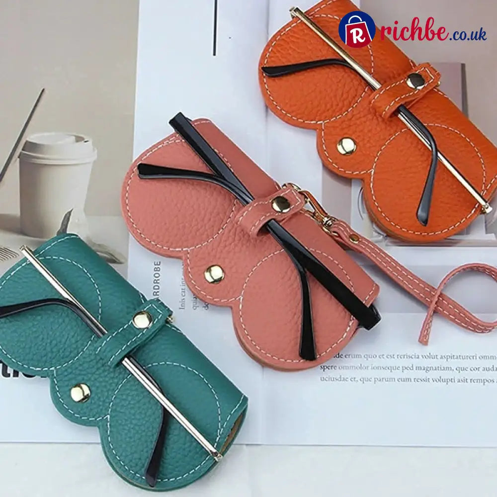 ✨Soft PU Leather Sunglasses Bag👓️