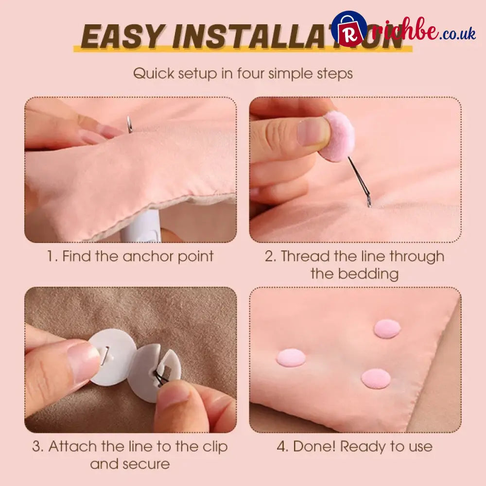Soft & Secure Universal Bedding Clips