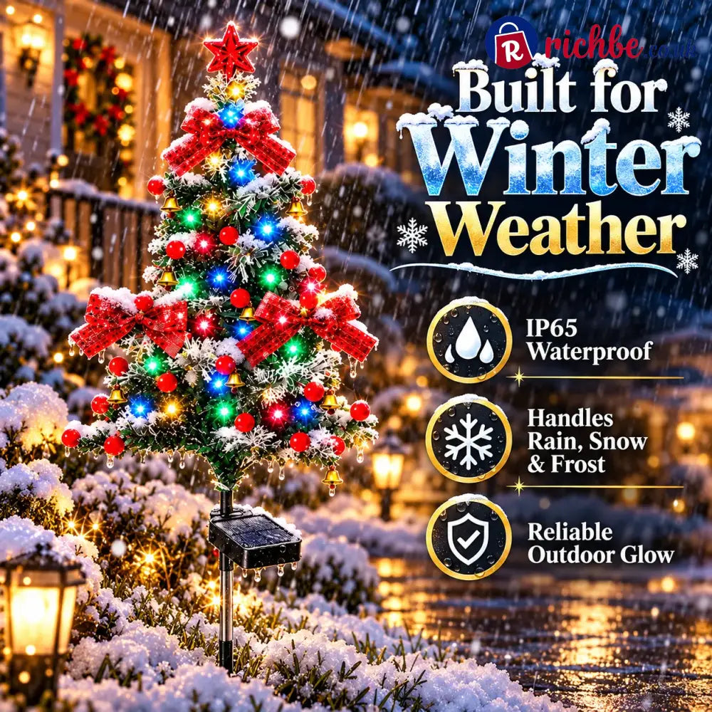 🔥 Solar Cedar Christmas Tree Lights| Festive Outdoor Holiday Decor