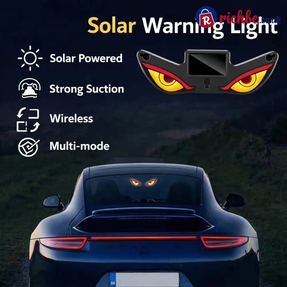 Solar Demon Eye LED Car Window Light