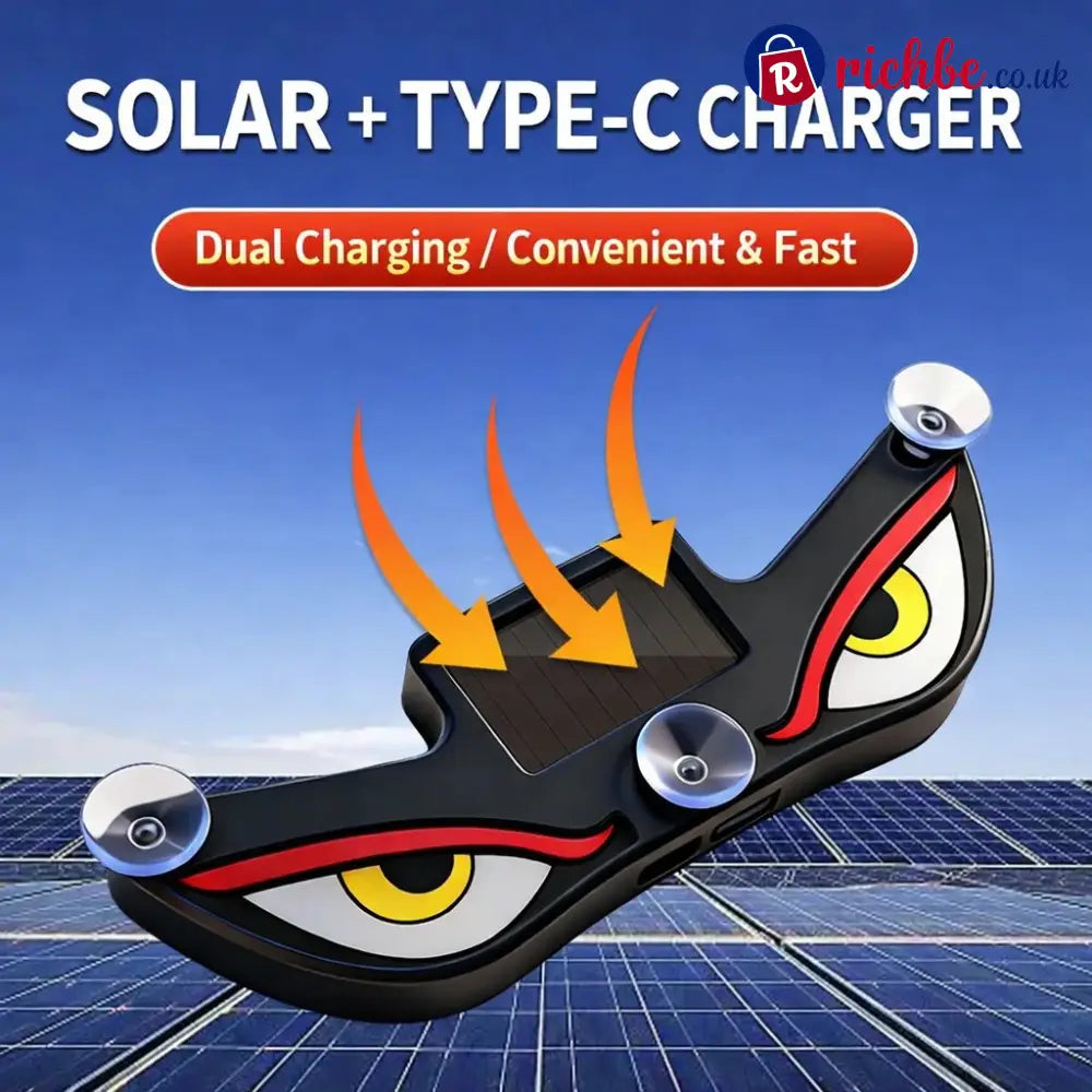 Solar Demon Eye LED Car Window Light