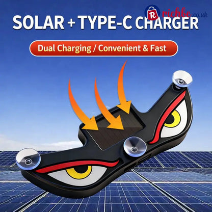 Solar Demon Eye LED Car Window Light