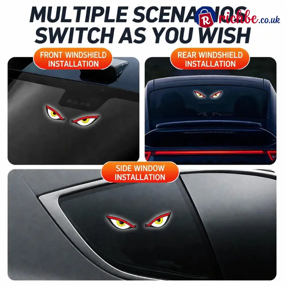 Solar Demon Eye LED Car Window Light