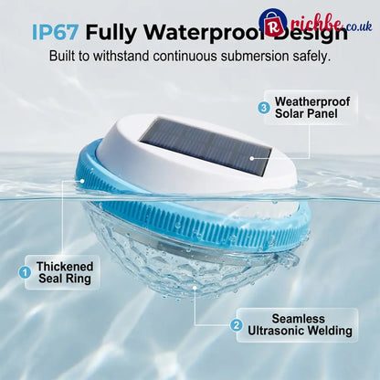 🏊 Solar Floating Pool Lights with Remote Control, RGB Colour-Changing & IP68 Waterproof - Hot products