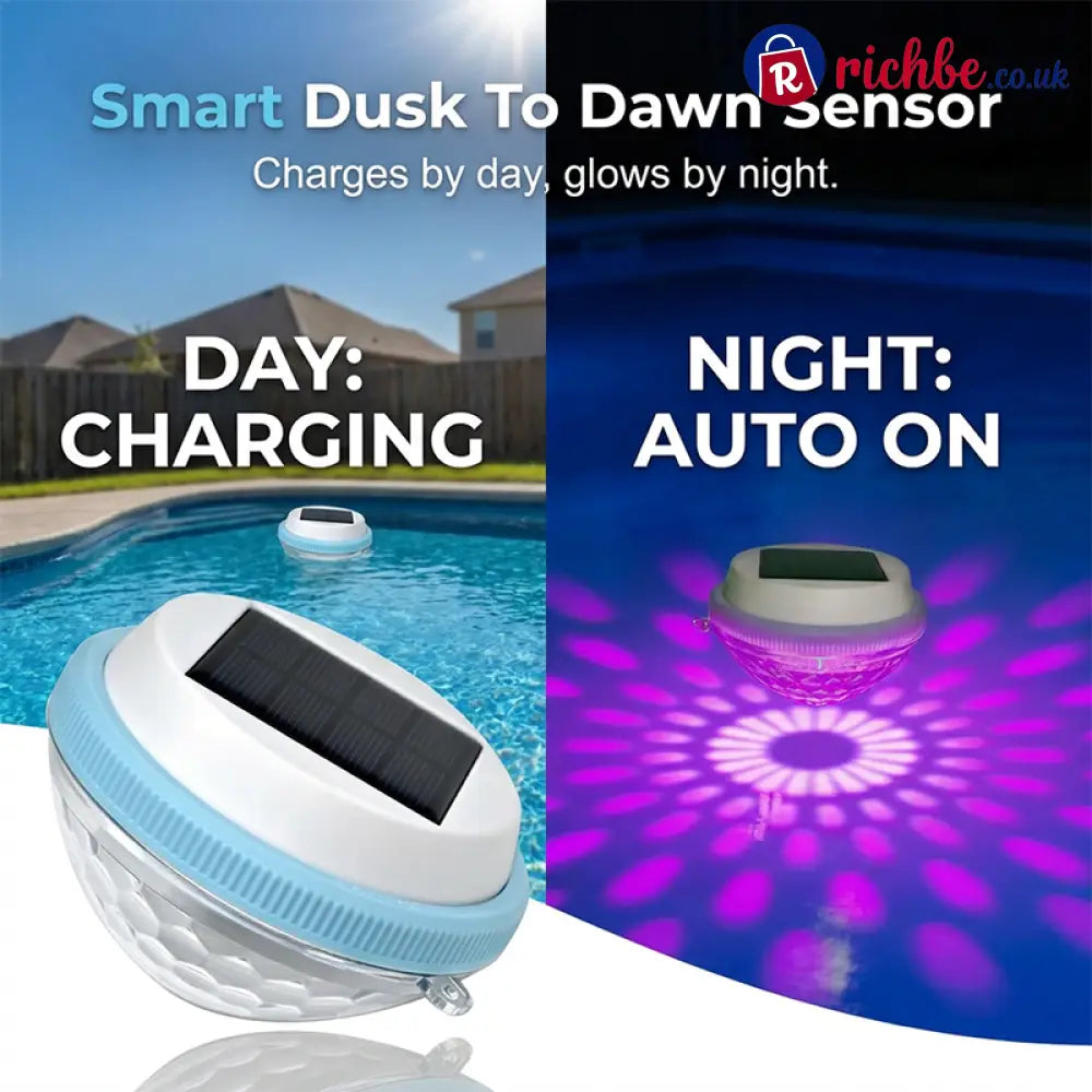 🏊 Solar Floating Pool Lights with Remote Control, RGB Colour-Changing & IP68 Waterproof - Hot products