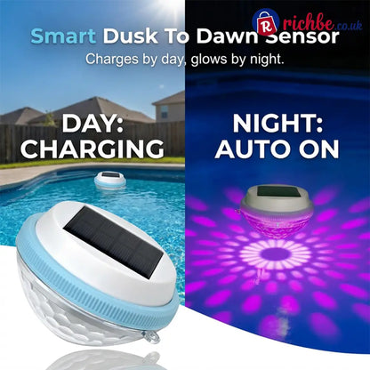 🏊 Solar Floating Pool Lights with Remote Control, RGB Colour-Changing & IP68 Waterproof - Hot products