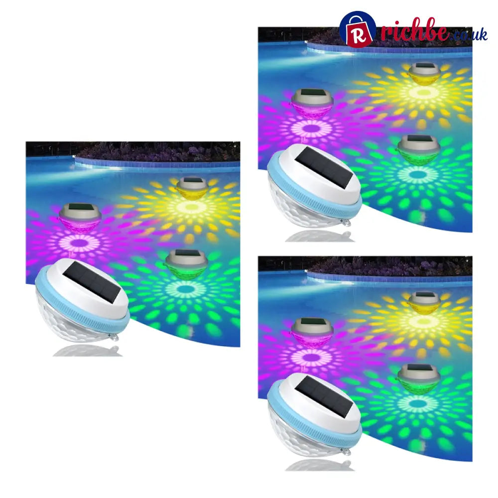 🏊 Solar Floating Pool Lights with Remote Control, RGB Colour-Changing & IP68 Waterproof - Hot products