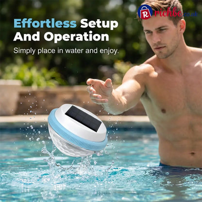 🏊 Solar Floating Pool Lights with Remote Control, RGB Colour-Changing & IP68 Waterproof - Hot products