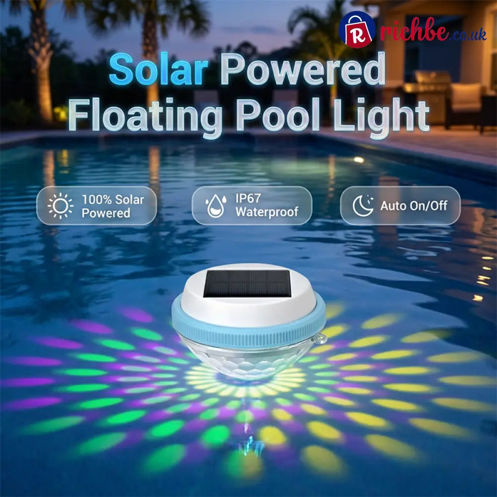 🏊 Solar Floating Pool Lights with Remote Control, RGB Colour-Changing & IP68 Waterproof - Hot products