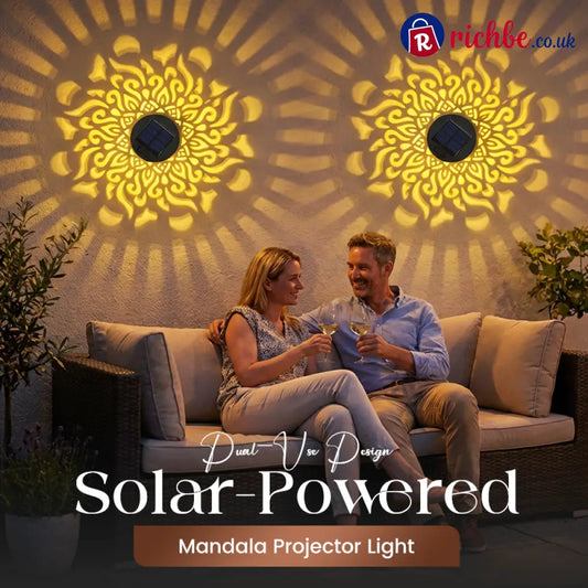 ☀️ Solar Mandala Light for Garden & Patio – 2-in-1 Floor Lamp & Wall Light – Ornamental Light Decoration with Vintage