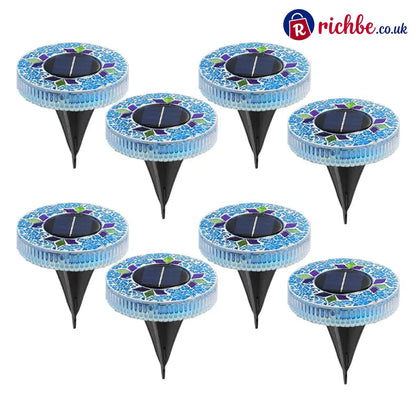 🔅Solar Outdoor Mosaic Disk Lights - Hot Sale