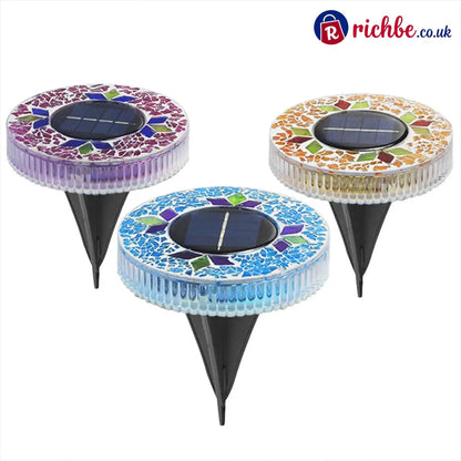 🔅Solar Outdoor Mosaic Disk Lights - Hot Sale