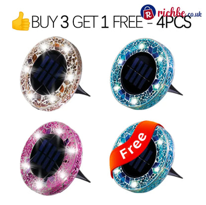 🔅Solar Outdoor Mosaic Disk Lights - Hot Sale