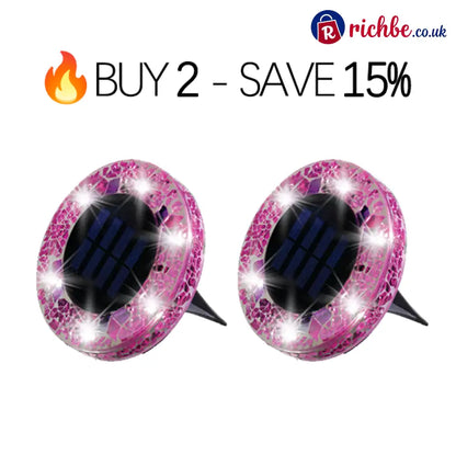 🔅Solar Outdoor Mosaic Disk Lights - Hot Sale
