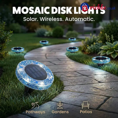 🔅Solar Outdoor Mosaic Disk Lights - Hot Sale
