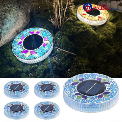 🔅Solar Outdoor Mosaic Disk Lights - Hot Sale